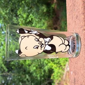 Vintage 1973 Pepsi Porky Pig Collector's Glass
